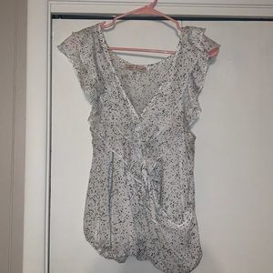 Willow & Root Ruffled Wrap Tank Top